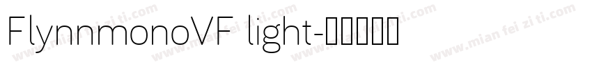 FlynnmonoVF light字体转换